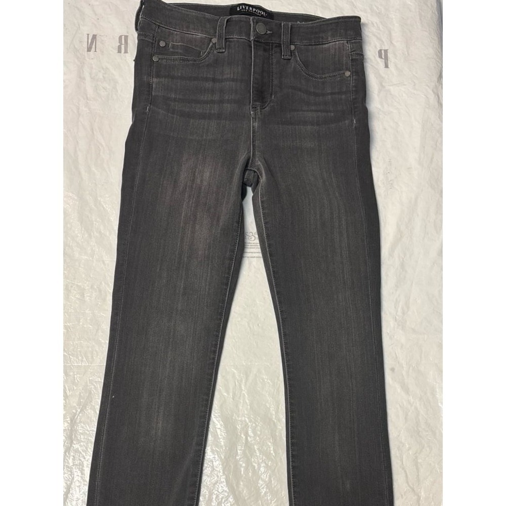 Liverpool Jeans Women's 2/26 the High Rise Skinny Pants‎ Gray Stretch